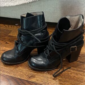 Freebird Billy Black Lace Up Boots